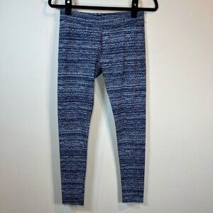 Pact Women's Organic Cotton Leggings Dark And Light Blue Compression Size Medium